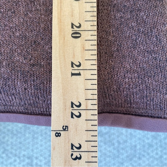 Women's Patagonia Better Sweater 1/4 zip Pullover in Dusky Brown, Size S - Picture 10 of 10